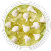 Панна котта из щавеля с желе из шампанского